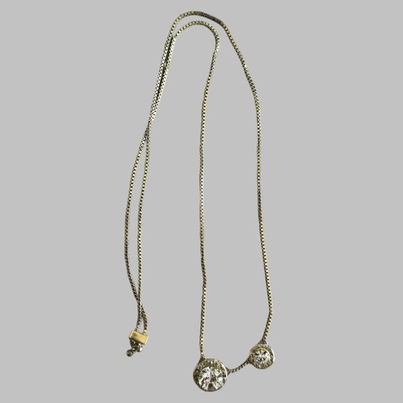 Sorrelli Dua Adjustable Choker Necklace Bright Gold Tone Finish with Crystal - Picture 2 of 5